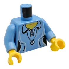 LEGO Torso Female Shirt with Two Buttons and Shell Pendant Pattern…