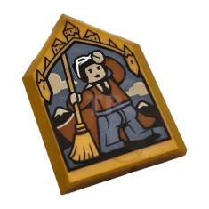 LEGO Baldosa 2 x 3 Pentagonal con Dibujo de Jocunda Sykes