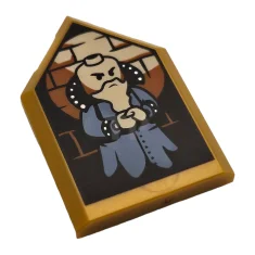 LEGO Baldosa 2 x 3 Pentagonal con Retrato de Salazar Slytherin…