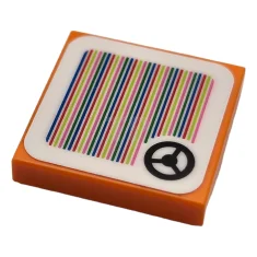 LEGO Tile 2 x 2 with Super Mario Scanner Code Steering…