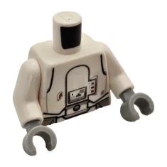 LEGO Torso SW Armor Snowtrooper Pattern / White Arms / White…