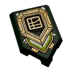 LEGO Carreau 2 x 3 pentagonal avec motif de bouclier Ninjago.