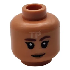 LEGO Tête de figurine avec sourcils surélevés / motif Grimace (double…