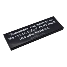 LEGO Tile 2 x 6 with with a Qui-Gon Jinn Quotation…
