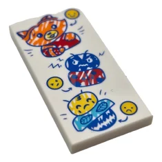 LEGO Carreau 2 x 4 avec dessins du renard, de la…