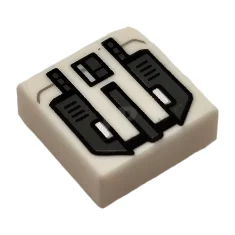 LEGO Tile 1 x 1 with SW Imperial Commando Jet Pack…
