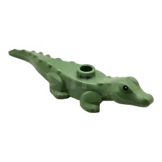 LEGO Alligator / Crocodile Baby Hatchling with Black Eyes and White…