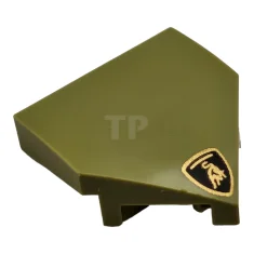 LEGO Wedge 2 x 2 x 2/3 Pointed with Lamborghini Logo…