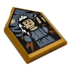 LEGO Baldosa 2 x 3 Pentagonal con Dibujo de Rowena Ravenclaw