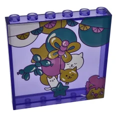 LEGO Pannello 1 x 6 x 5 con motivi di palloncini…