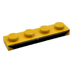 LEGO Plaque 1 x 4 avec trapézoïdale noire à motif de…