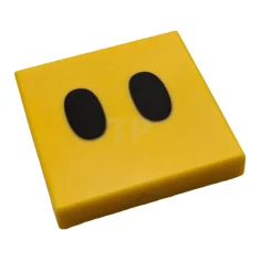 LEGO Tile 2 x 2 with Black Ovals / Eyes Pattern…