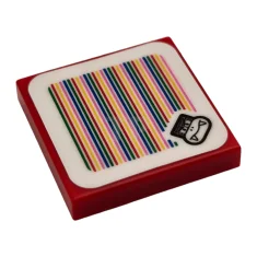 LEGO Tile 2 x 2 with Super Mario Scanner Code Boom…