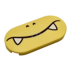 LEGO Tile 2 x 4 Oval with Boom Boom Lower Face…