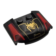 LEGO Plaat met kromming 3 x 4 x 2/3 met spinnenpatroon