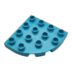 LEGO DUPLO Plate 4 x 4 Round Corner