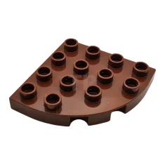 LEGO DUPLO Plate 4 x 4 Round Corner