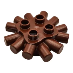 LEGO DUPLO Brick Round 2 x 2 with Radiating Bars