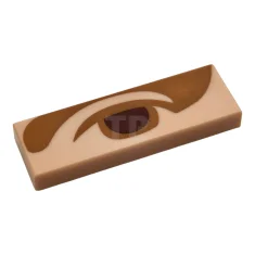 LEGO Tile 1 x 3 with Eye Pattern (Mona Lisa)