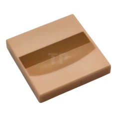 LEGO Tile 2 x 2 with Curved Stripe Pattern (Mona Lisa…