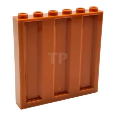 LEGO Paneel 1 x 6 x 5 Gegolfd