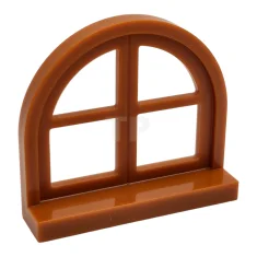 LEGO Window 1 x 4 x 3 Rounded Top with Panes…