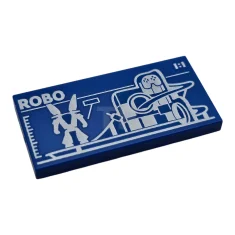 LEGO Baldosa 2 x 4 con diseño de Mundo Robot