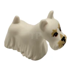LEGO Hond, Schotse Terriër (Scottie) met roodbruine ogen, zwarte neus, bruine…