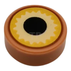 LEGO Fliese 1 x 1 Rund mit Augenmuster (Beholder)