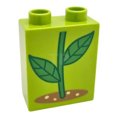 LEGO DUPLO Steen 1 x 2 x 2 met Stam, Bladeren…