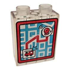 LEGO Ladrillo DUPLO 1 x 2 x 2 con dibujo de…