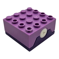 LEGO Eléctrico, Ladrillo Sonoro 4 x 4 con Tapa Lavanda Mediana…