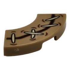 LEGO Tile, Round Corner 2 x 2 Macaroni with Dark Brown…