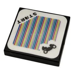 LEGO Tile 2 x 2 with Super Mario Scanner Code Tri-Speeder…