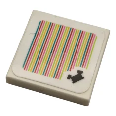 LEGO Tile 2 x 2 with Super Mario Scanner Code Engine…