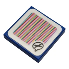 LEGO Tile 2 x 2 with Super Mario Scanner Code Blue…