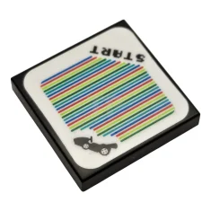 LEGO Tile 2 x 2 with Super Mario Scanner Code Standard…