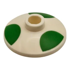 LEGO Dish 2 x 2 Inverted (Radar) with Bright Green Spots…
