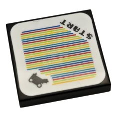 LEGO Tile 2 x 2 with Super Mario Scanner Code Biddybuggy…