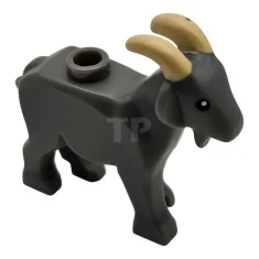 LEGO Geit met zwarte ogen en bruine hoorns Patroon
