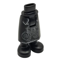 LEGO Mini Poppen Heupen en Rok Lang met Licht Blauwachtig Grijs…