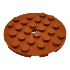 LEGO Piastra, rotonda 6 x 6 con foro