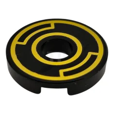 LEGO Tile 2 x 2 Round with Hole and Concentric Circles…