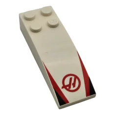 LEGO Slope, Curved 6 x 2 with Haas Formula 1 Logo…