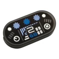 LEGO Tile, Round 1 x 2 Oval with Dashboard with Dark…