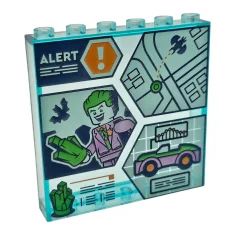 LEGO Panel 1 x 6 x 5 with Batcave Control Screen…