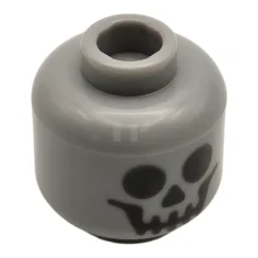 LEGO Tête de figurine avec motif de crâne
