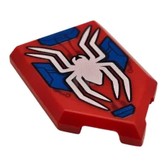 LEGO Carreau, modifié 2 x 3 pentagonal avec araignée blanche, plaques…