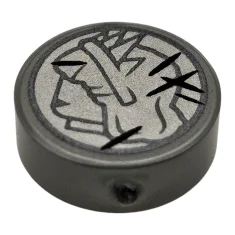 LEGO Piastrelle 1 x 1 rotonde con motivo di monete d'argento…