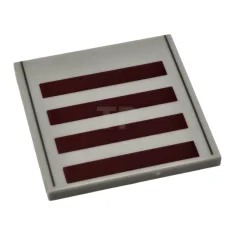 LEGO Tile 4 x 4 with SW Dark Red Rectangles and…